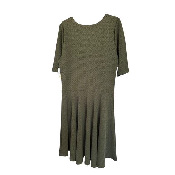 NWT Lularoe Women's Green Nicole Dress Size 3X Plus - Picture 5 of 5